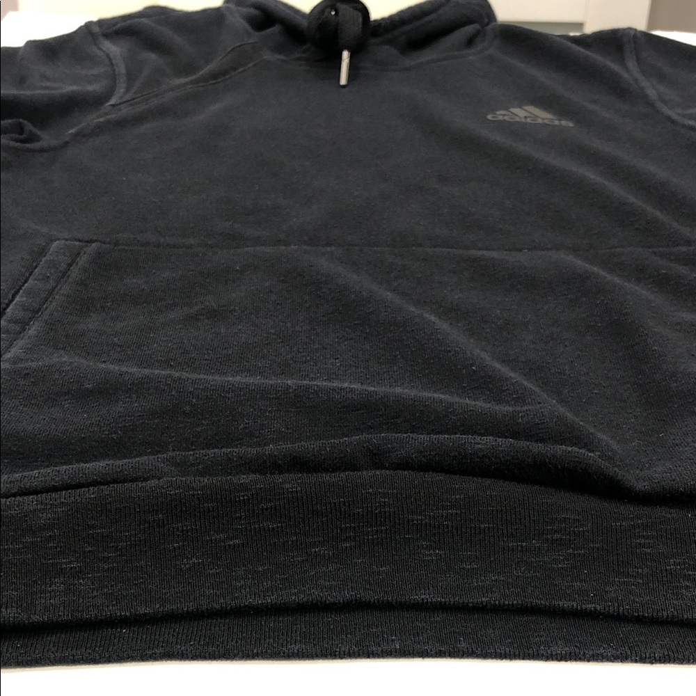 Adidas Black Short Sleeve Pullover Hoodie - Women’s Size Small - Picture 9 of 9